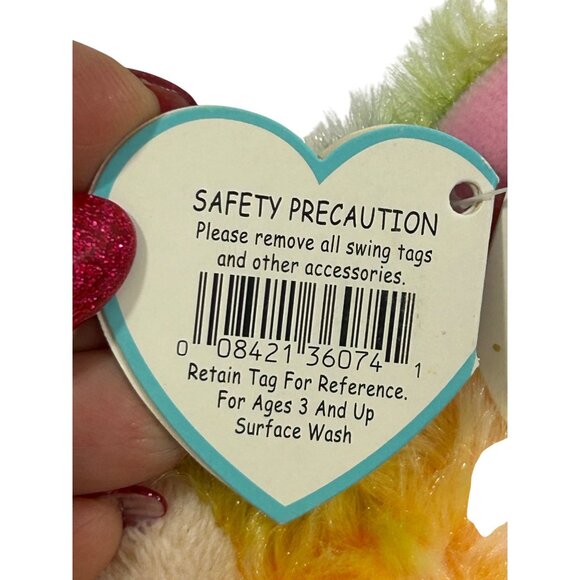 Ty Beanie Boos Blossom Easter Lamb 6” Stuffed Animal Plush Toy Unisex Beanbag - Picture 10 of 10